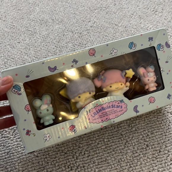 4x Little Twin Star Figure Collectible Figurine Set Sanrio Japan Kawaii Velvet - Picture 13 of 13